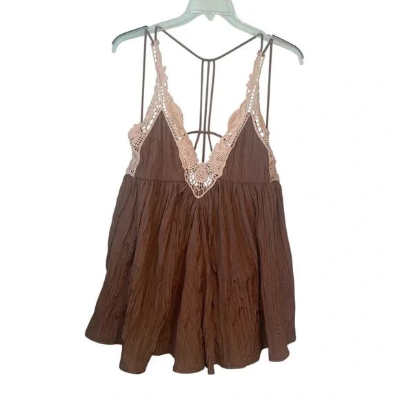 Free People Breathless lave mini babydoll dress. Size medium. - Picture 3 of 15
